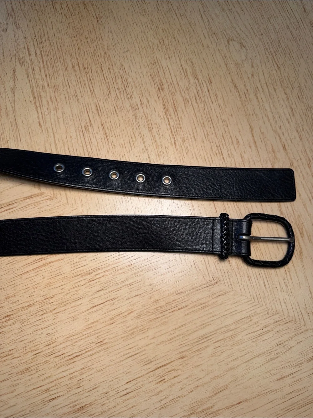 Talbots Ladies Black Leather Belt (1X)